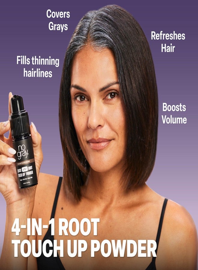 No Gray Quick 4-IN-1 Root Touch Up Powder Medium to Dark Brown - Image 2